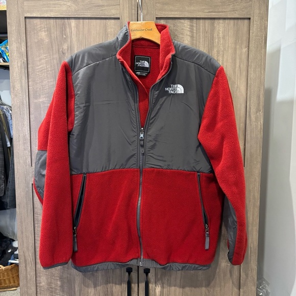 The North Face Boys XL Denali Jacket Red and Gray - Picture 1 of 12